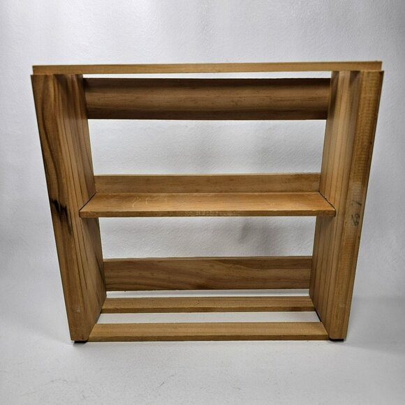 Napa Valley 24 Cassette Wooden Storage Crate w/ Divider & Square Embossed Logo - Picture 4 of 7